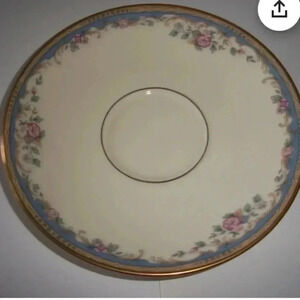 Vintage Lenox Southern Vista Gold Banded Tea Saucers